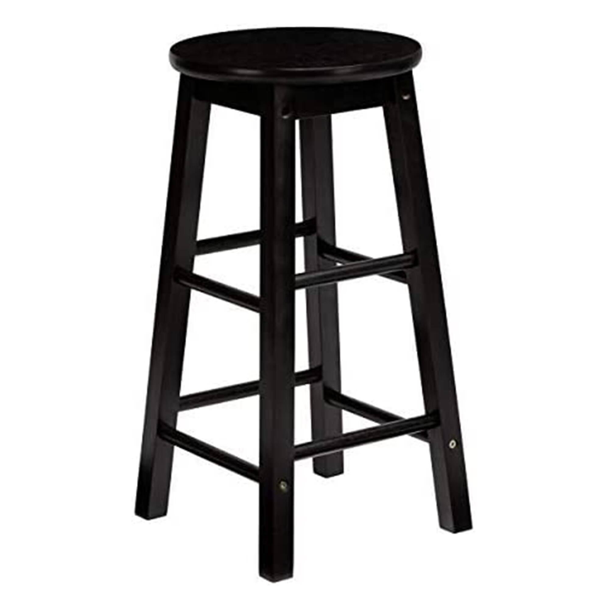 Alt View 10. PJ Wood - PJ Wood Classic Round Seat 29" Tall Kitchen Counter Stools, Black (Set of 10) - Black.