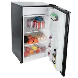 MegaChef - 3.2 cu. ft. Compact Freestanding Mini Refrigerator - Black