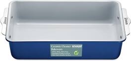 Bakken- Swiss - Ceramic Nonstick Roaster Pan – Aluminized Steel, PFOA & PFAS Free, Non-Toxic, Heavy-Duty Bakeware - Blue