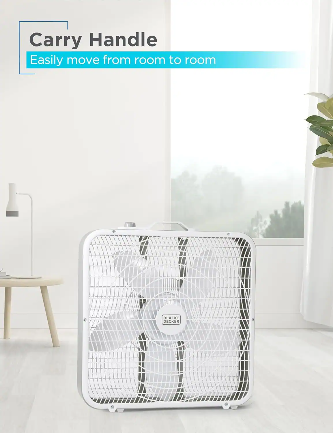 BLACK+ DECKER, Carry Handle, Easily move from room to room