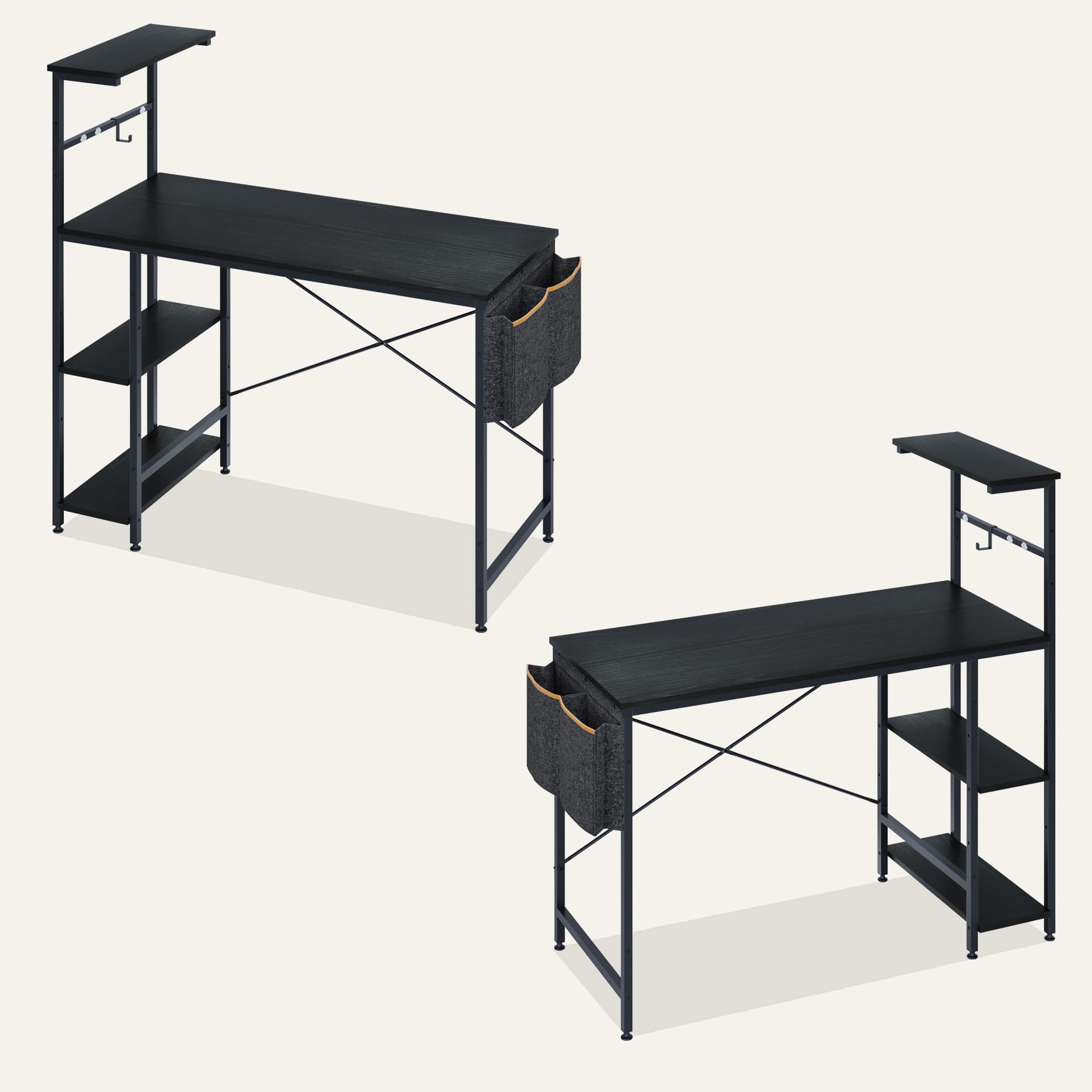 Regatera♡ Gaming Desk with LED Lights - Bestier 44 Inch Desk