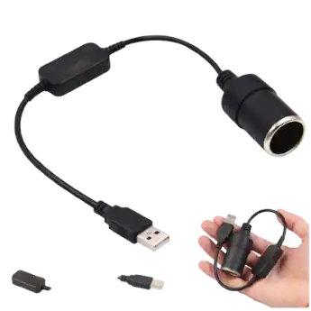 cigarette lighter home adapter HQRP - 12V 2A AC/DC 110-240V 24W for Car Devices, Dash Cam, MP3, Bluetooth FM Radio, Lighter, UL Listed automatic recovery after fault removal Burn Lowrance AC-CAF- AC Power Adapter
