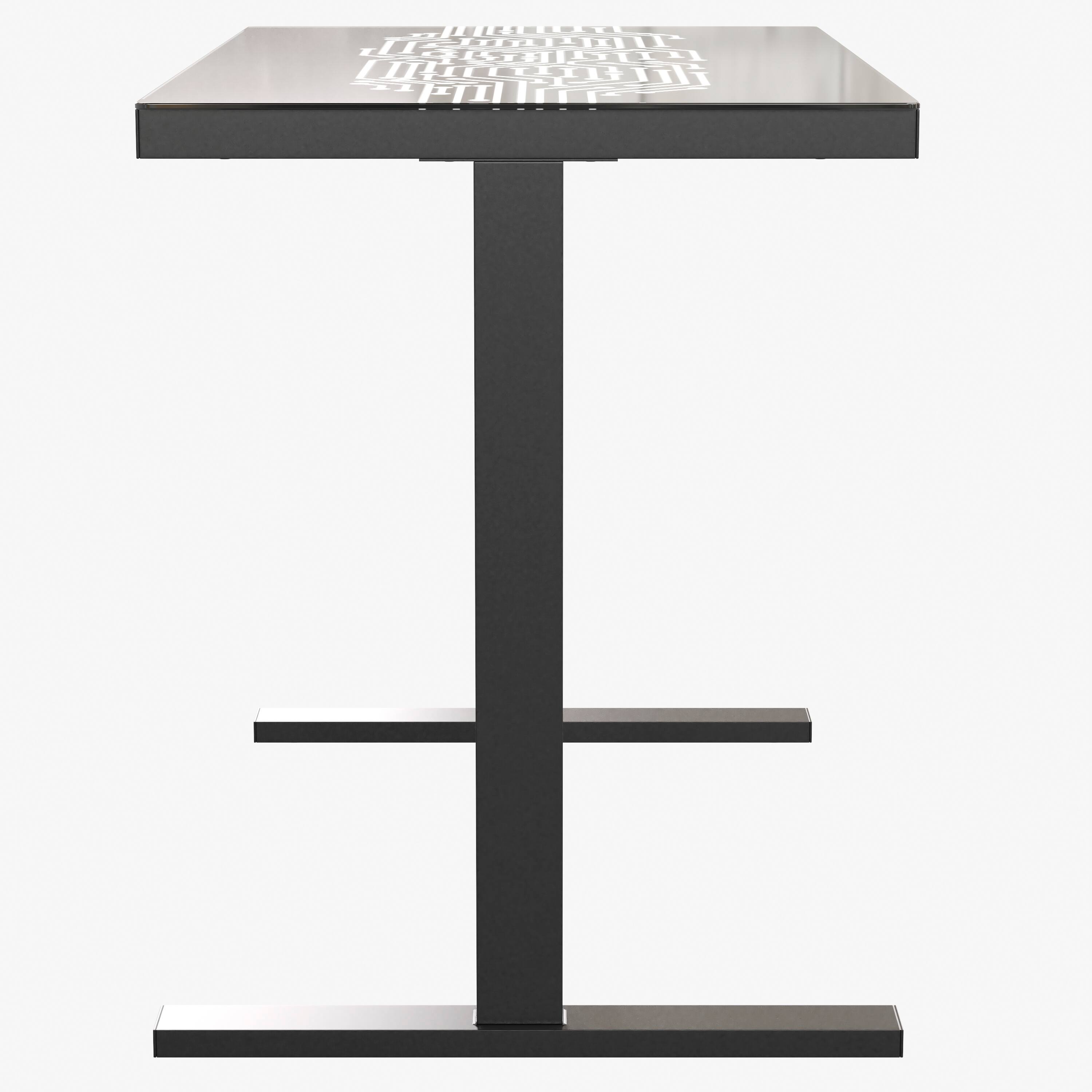 Alt View 7. Emma + Oliver - Circuit Board Inspired Color Changing LED Gaming Desk with Wired Remote - Black.