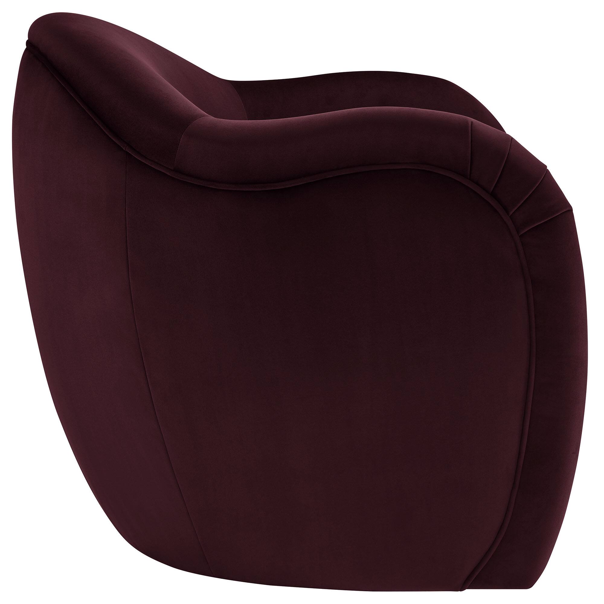 Alt View 2. Modway - Compose Performance Velvet Accent Chair by Modway - Mulberry.