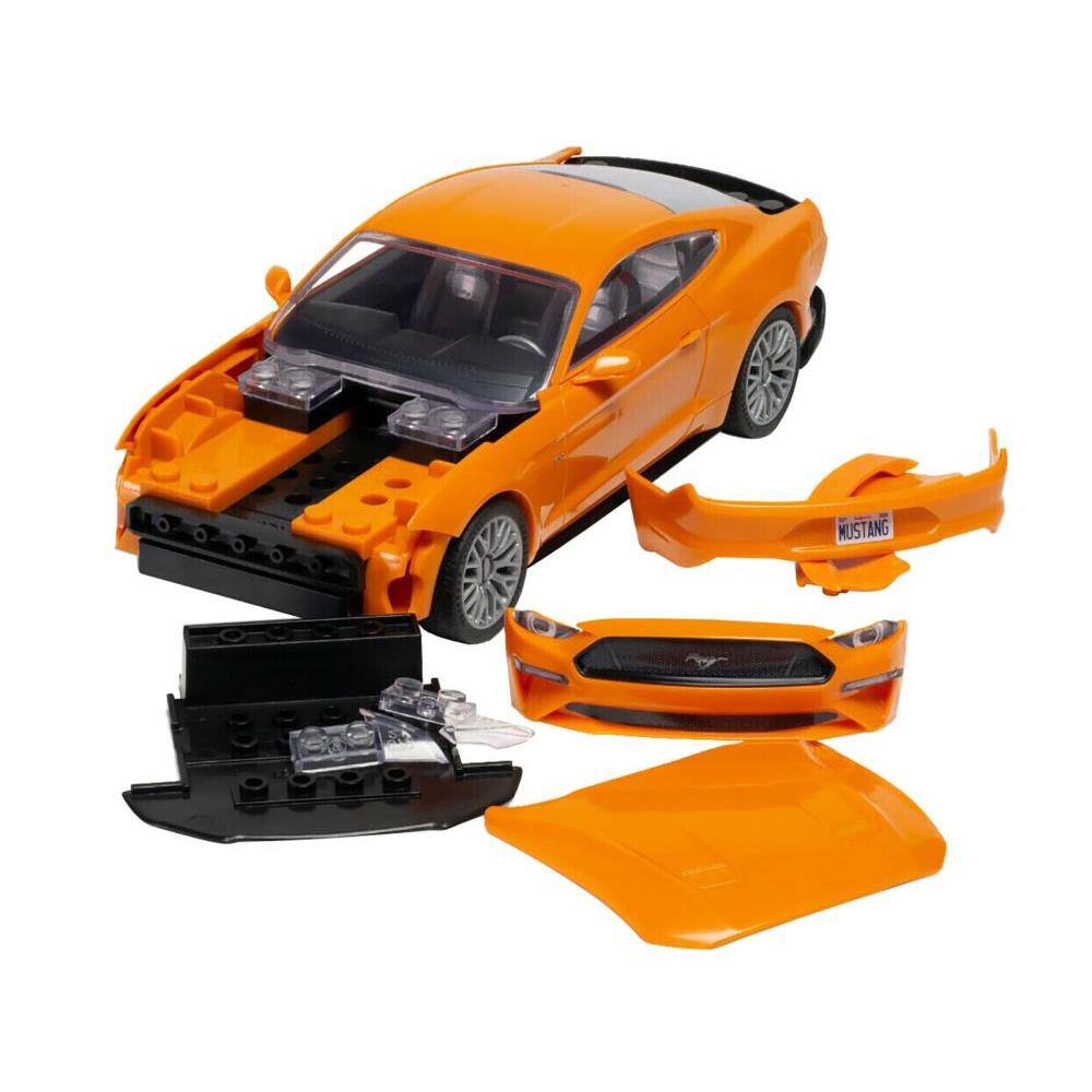 Left. Airfix Quickbuild - Skill 1 Model Kit Ford Mustang GT Orange Snap Together Model by Airfix Quickbuild - Orange.