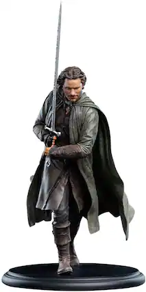 Front. Weta Workshop - WETA Workshop Polystone - The Lord of the Rings Trilogy - Aragorn Minature Statue - COLLECTIBLES - Multicolor.