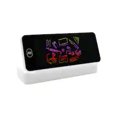 Front. Sahara - Digital Notepad Storage Case Organizer for Stylus, Pens & Pencils | School, Home & Office - White.
