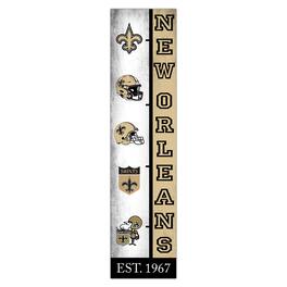 Fan Creations - New Orleans Saints 6" x 24" Progression Wood Sign - Multicolor