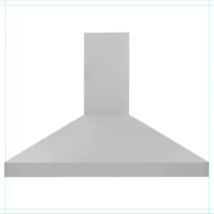 Front. ZLINE - Professional 48" Externally Vented Range Hood - Stainless steel.