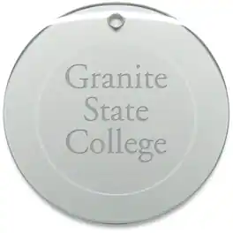 Jardine - Granite State College 3'' Round Glass Ornament - Multicolor