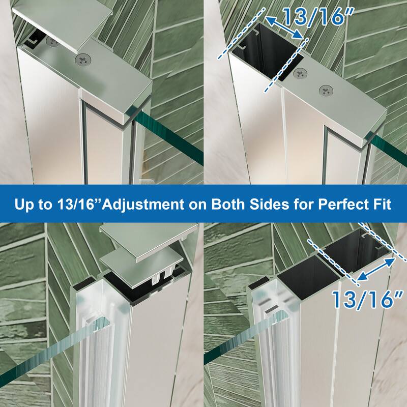 Up to 13/16" Adjustment on Both Sides for Perfect Fit