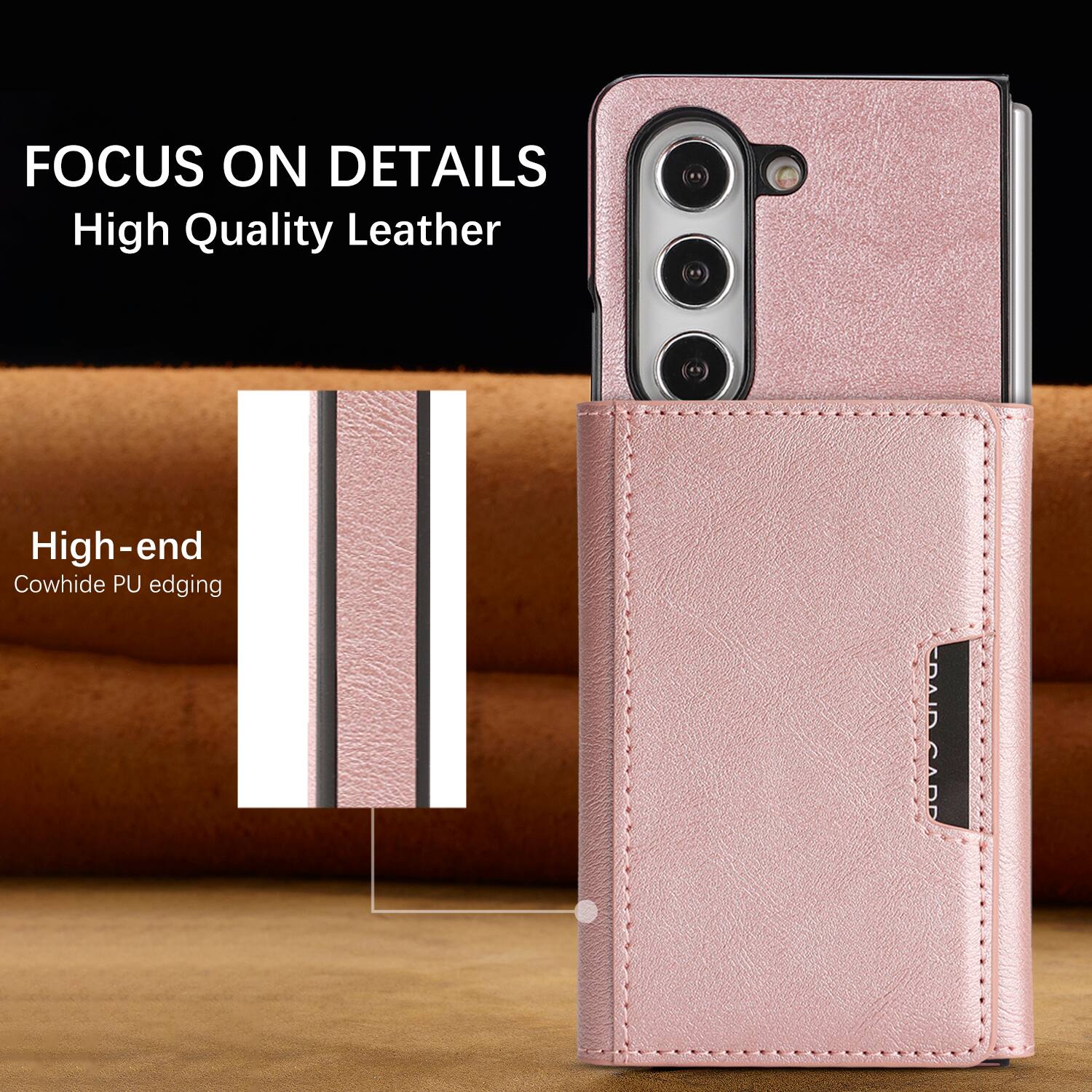 FOCUS ON DETAILS  
High Quality Leather  
High-end Cowhide PU edging