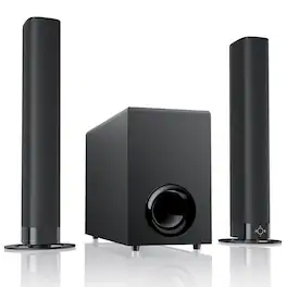 COWIN - 120W Sound Bar with Subwoofer 5.0 Bluetooth Soundbar for Smart TV 2 in 1 Detachable TV Sound Bar - Black