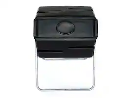 FCMP Outdoor - 37 Gallon Single Chamber Roto Tumbling Garden Composting Bin, Black