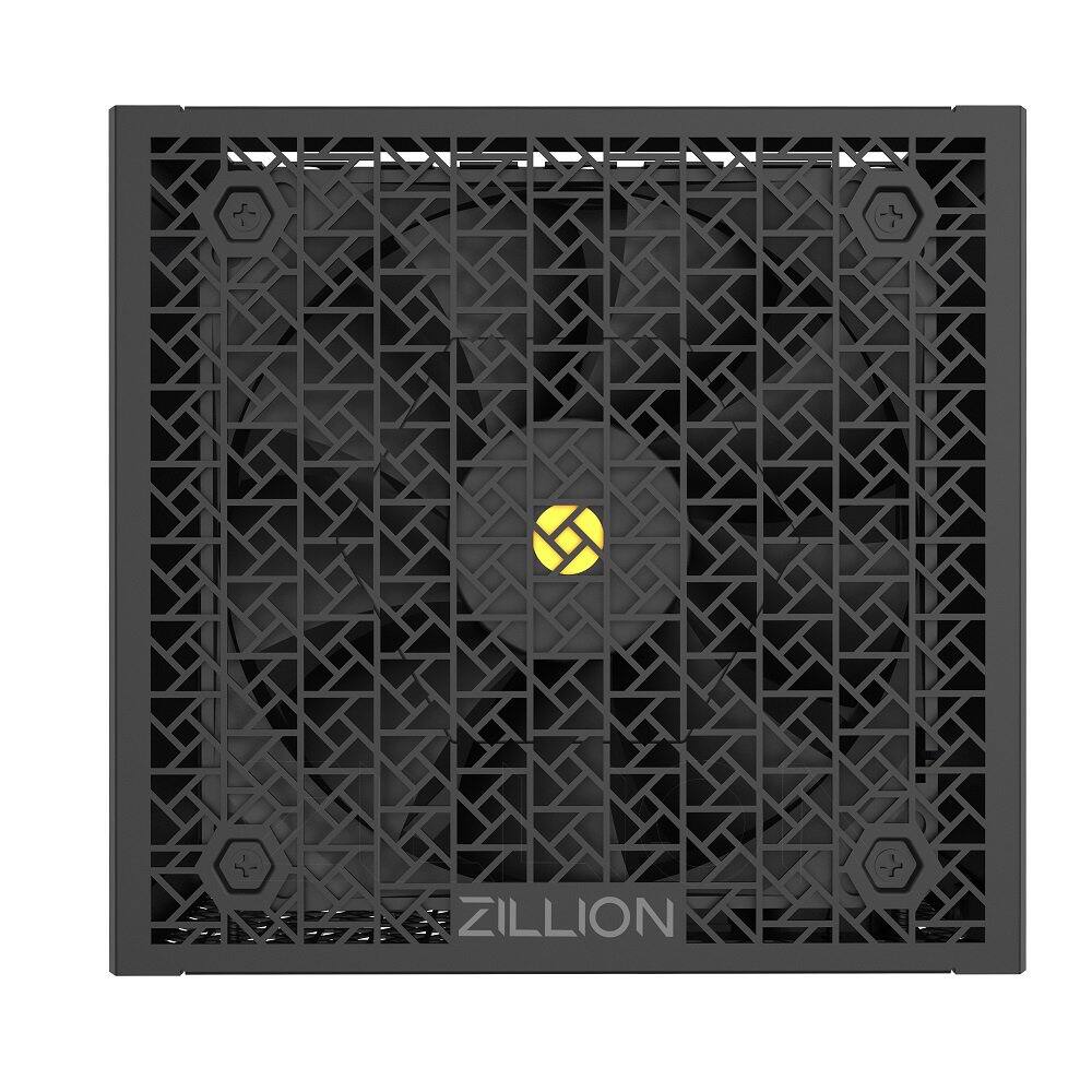 Alt View 1. Super Flower - Zillion FG 850W 80+ Gold Full Modular ATX 3.1 / PCIe 5.0 W/12V-2x6 Cable (2x8pin - 16pin native cables) Power Supply - Black.