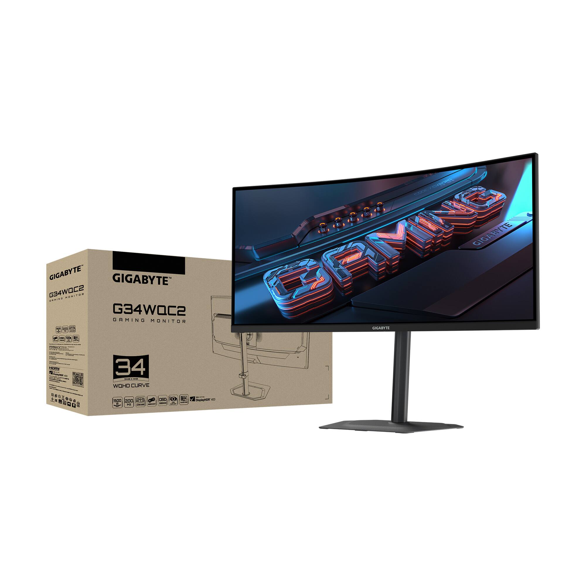 0.3.0 So GIGABYTE G34WQC2 GIGABYTE G34WQC2 OHMING MONITOR BRMNG SLARTH 4 - 34 WOHO CURVE 1 D 7 - - : AO - - - - - : | : ee 1 1