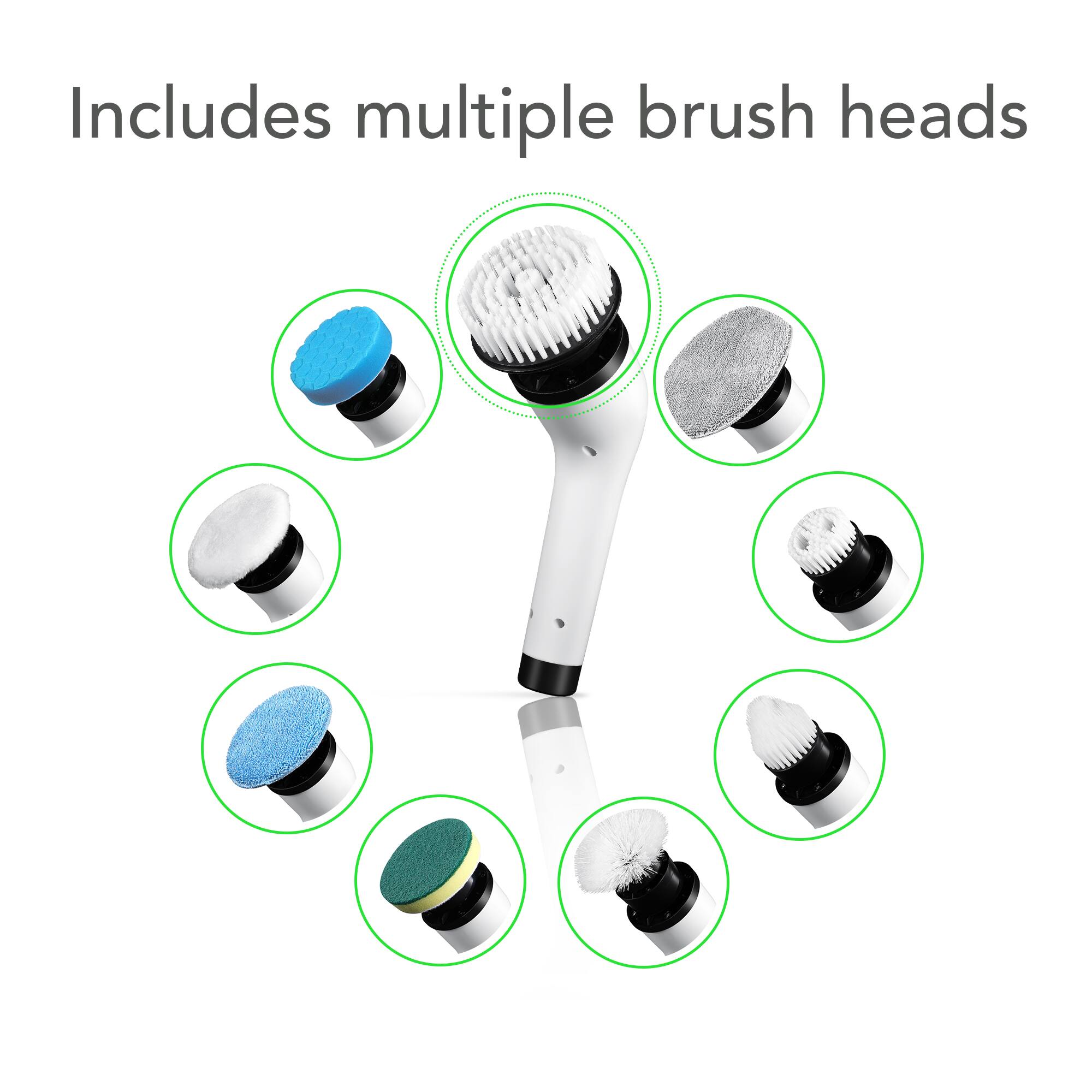Includes multiple brush heads
