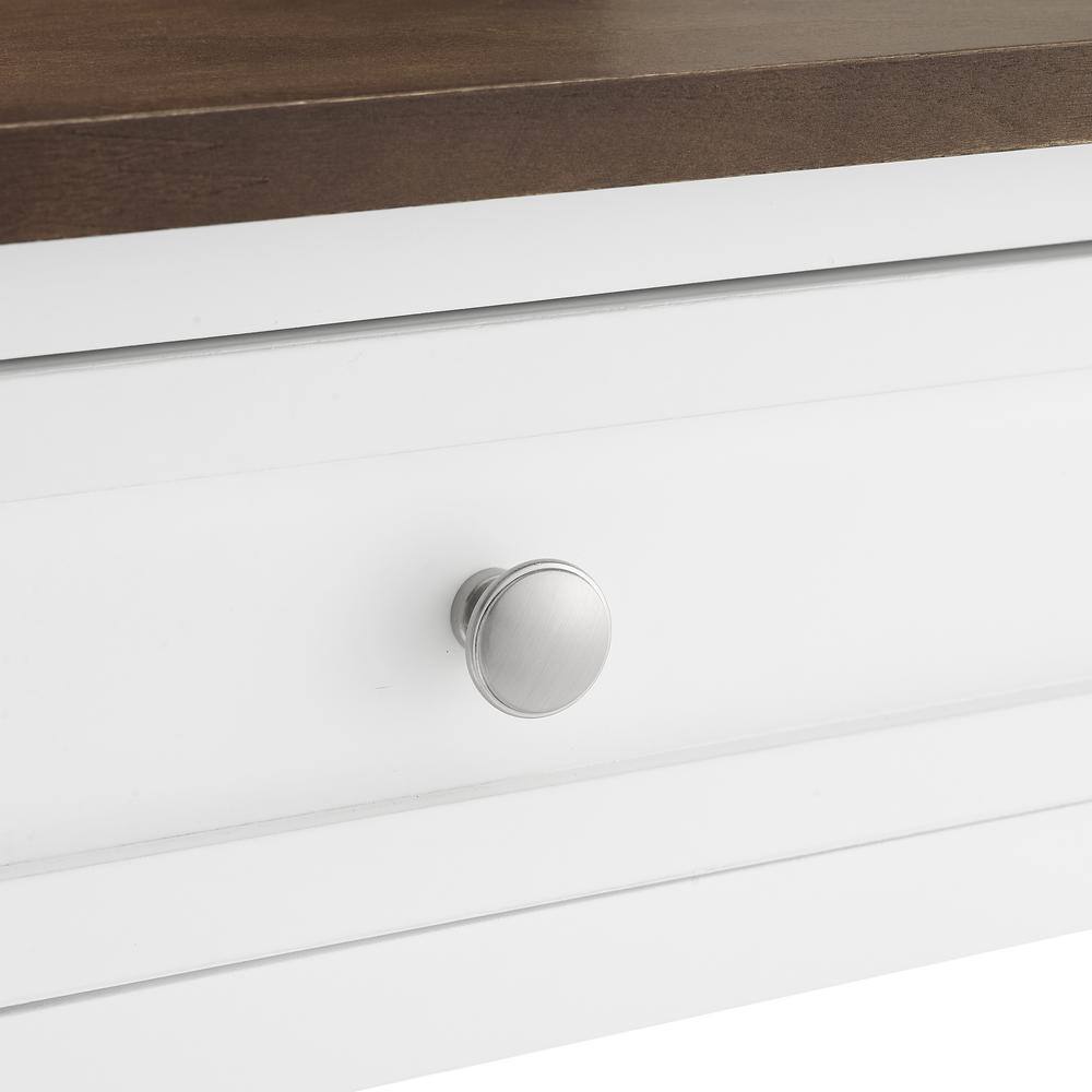 Alt View 7. Crosley Furniture - Caitlyn Wood Top Kitchen Island - White.