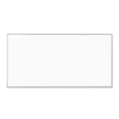Front. U Brands - Steel Dry-Erase Whiteboard, Aluminum Frame, 8' x 4'.