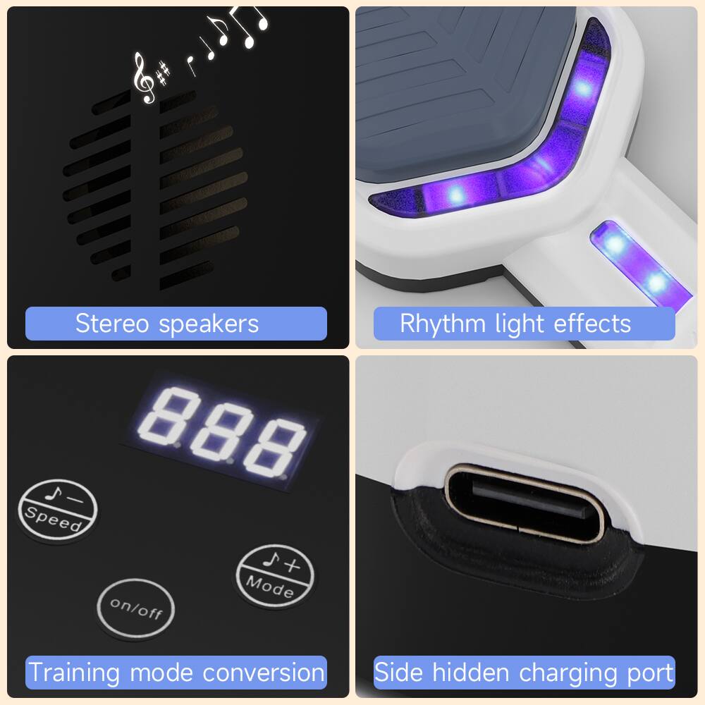 - Stereo speakers
- Rhythm light effects
- Training mode conversion
- Side hidden charging port