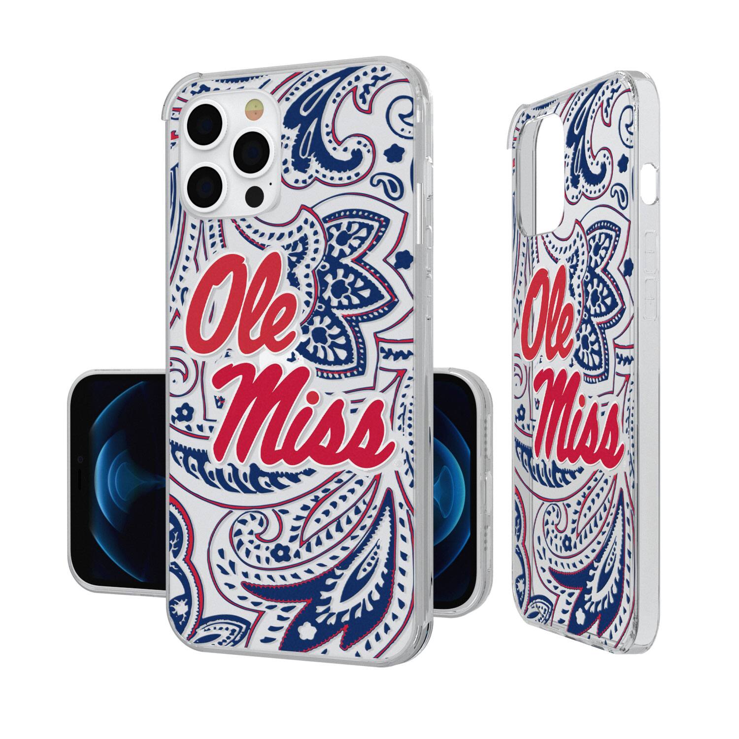 Keyscaper - NCAA - Ole Miss Rebels iPhone Paisley Design Clear Case - 13 Pro - Multicolor price history on PriceWatchPro
