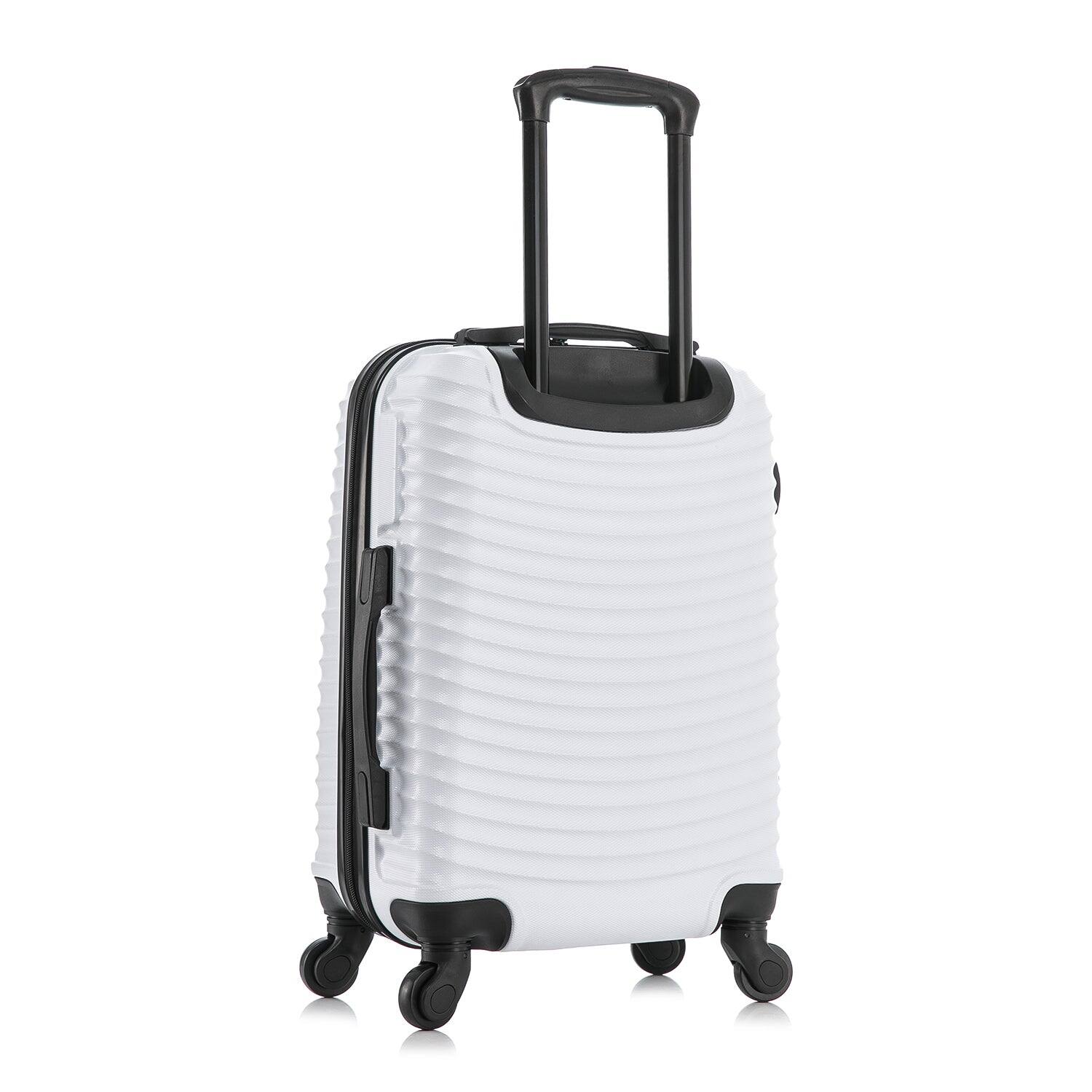 Alt View 1. DUKAP - Adly Lightweight Hardside Spinner Luggage 20" Carry-On - WHITE.