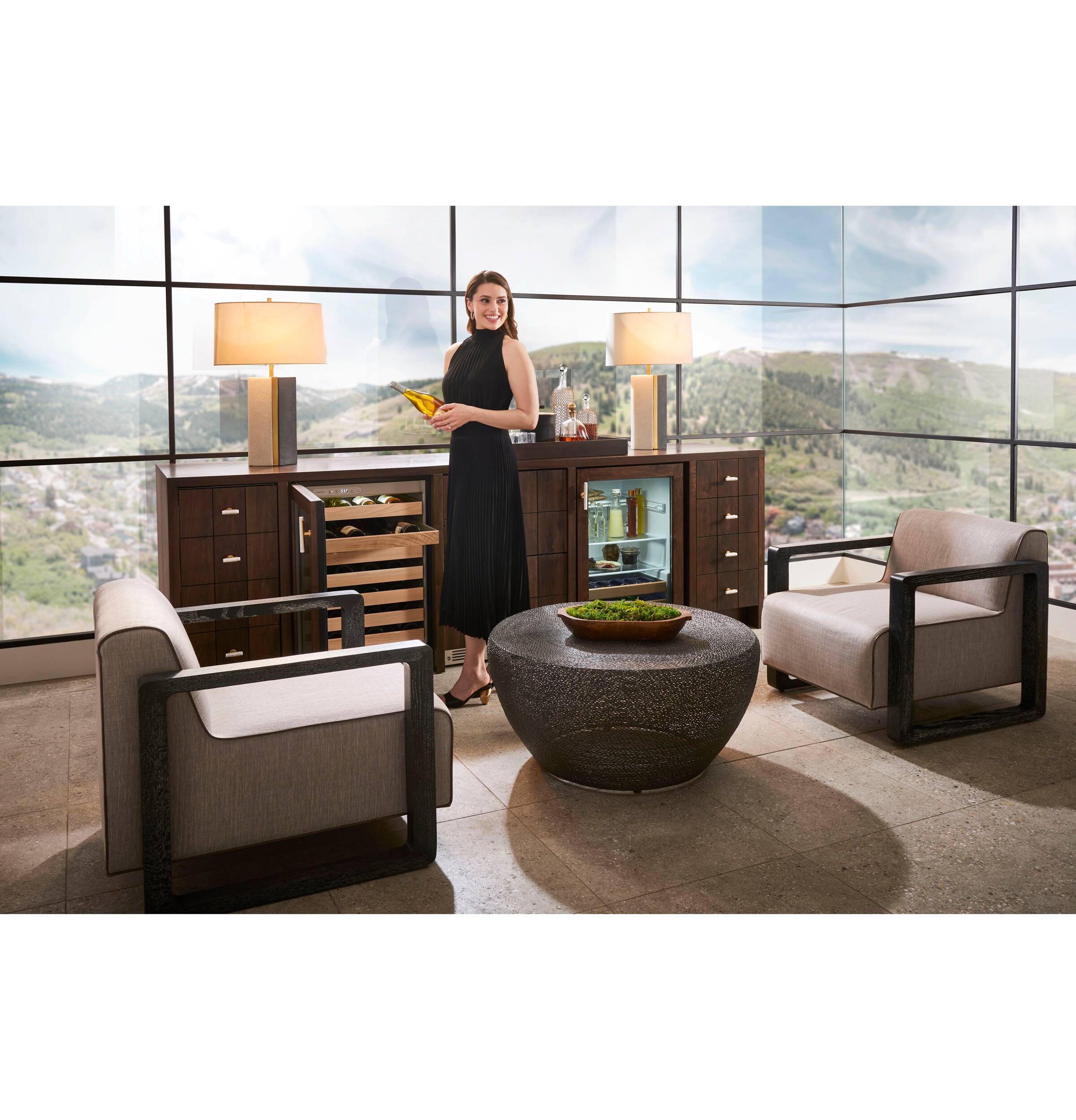 Alt View 28. Monogram - 57-Bottle Wine Cooler with Red and White Wine Temperature Settings - Custom Panel Ready.