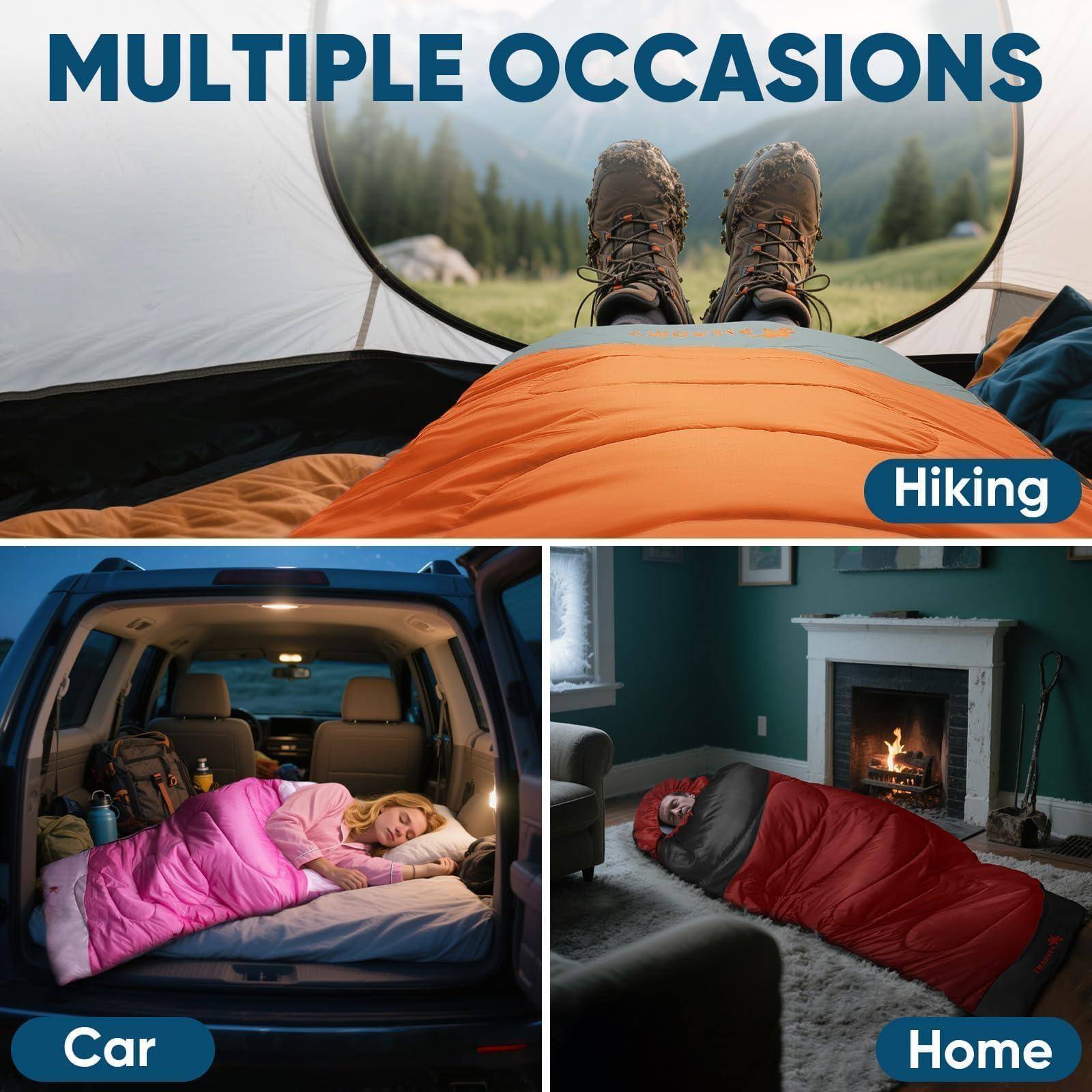 MULTIPLE OCCASIONS

Hiking

Car

Home