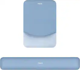 mosiso - Wrist Rest Support for Mouse Pad, Ergonomic Mousepad Non-Slip Base, Design Desk Accessories Mat for Home Game Office - Stone Blue