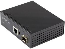 StarTech.com - PoE+ Industrial Fiber to Ethernet Media Converter 60W - SFP to RJ45 - SM/MM Fiber to Gigabit Copper IP-30