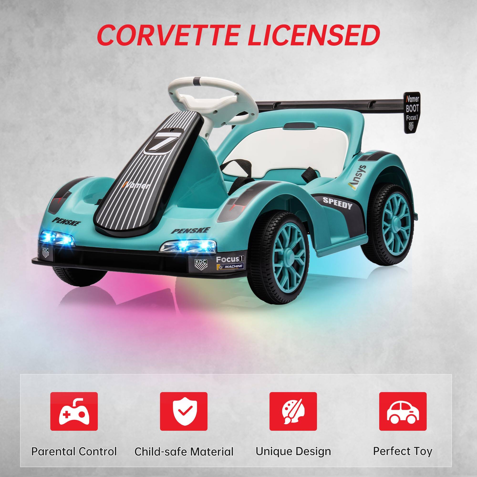 CORVETTE LICENSED

- Parental Control
- Child-safe Material
- Unique Design
- Perfect Toy