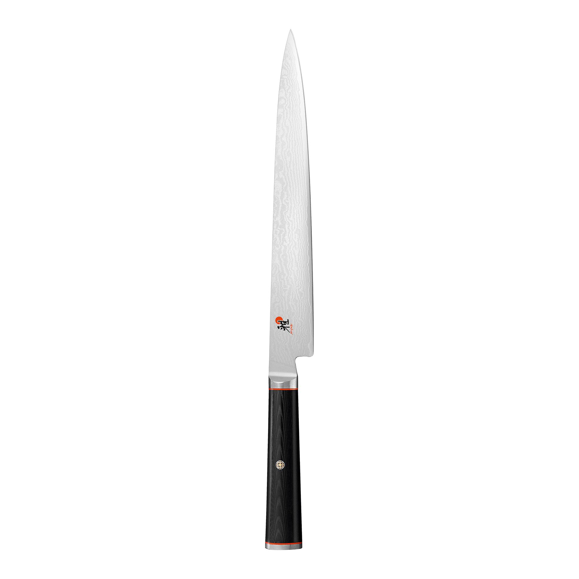 Front. Miyabi - Miyabi Kaizen 9.5-inch Slicing Knife - Stainless Steel.