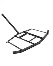 Front. VEVOR - Drag Harrow, 66" Width Tow Behind Drag Harrow, Q235 Steel Driveway Grader with Adjustable Bars & Pin Hitch - Black.