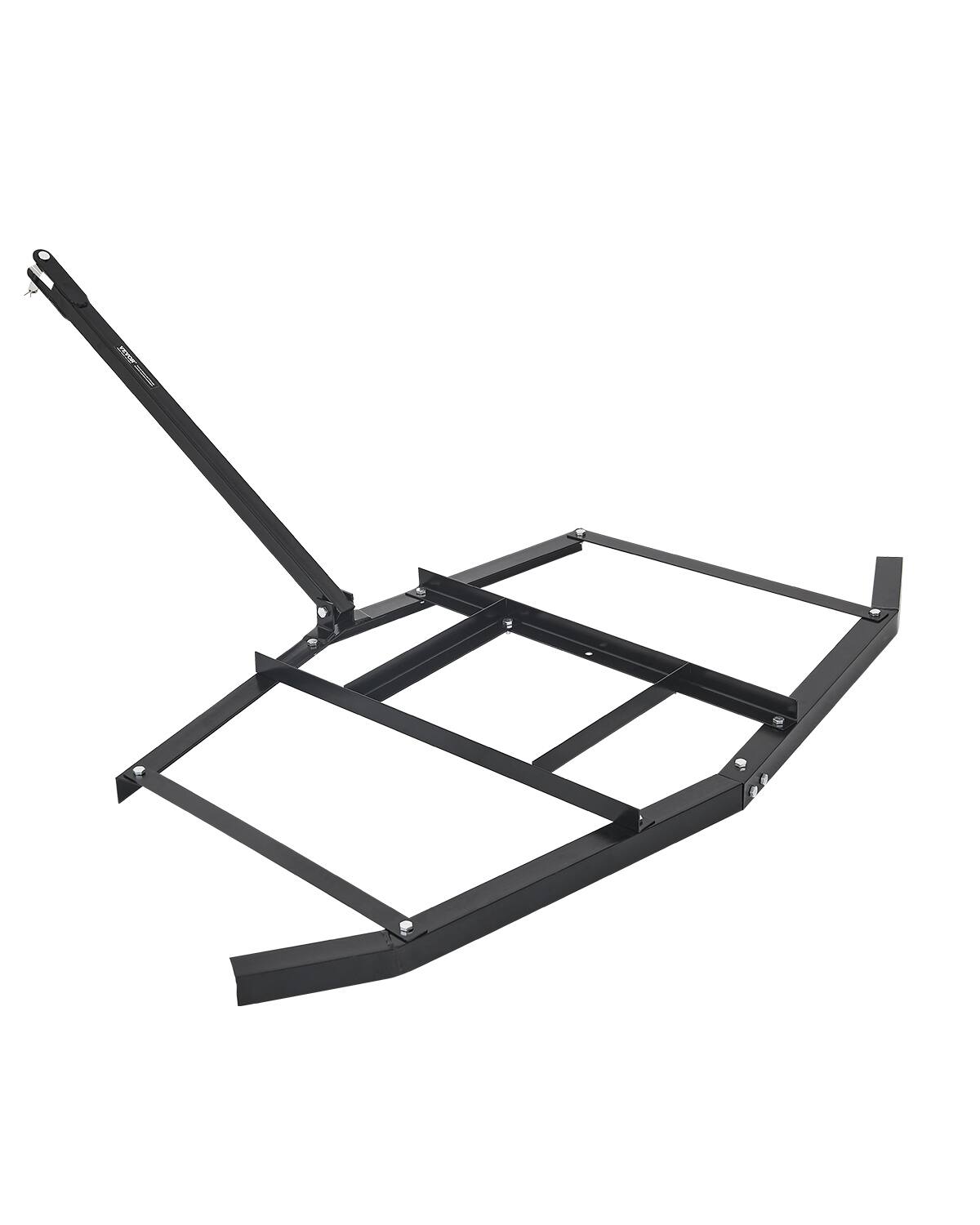 VEVOR - Drag Harrow, 66" Width Tow Behind Drag Harrow, Q235 Steel Driveway Grader with Adjustable Bars & Pin Hitch - Black