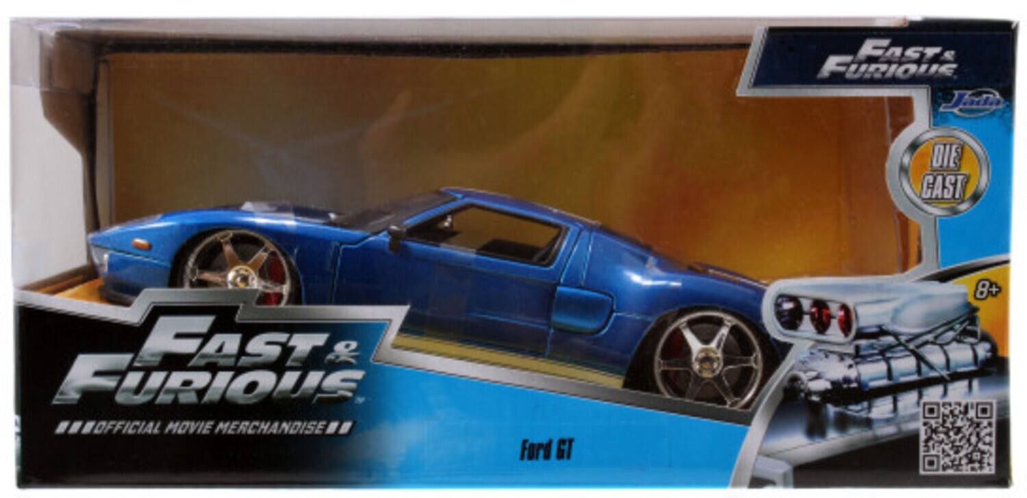 The corrected text is:

"Fast & Furious Official Movie Merchandise - Ford GT Die Cast"