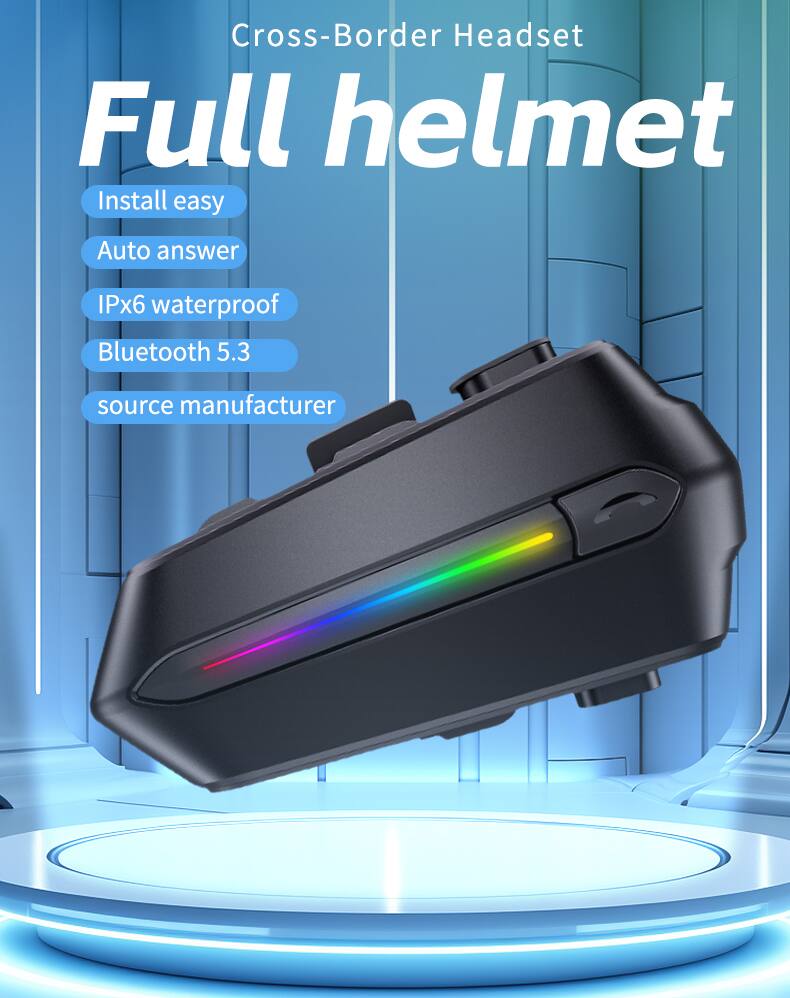 Cross-Border Headset Full Helmet

- Install easy
- Auto answer
- IPx6 waterproof
- Bluetooth 5.3
- Source manufacturer