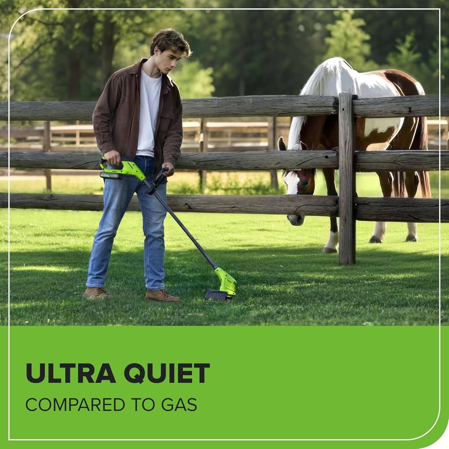 ULTRA QUIET  
COMPARED TO GAS