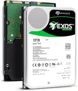 Seagate - 12TB HDD Exos X14 7200 RPM 512e/4Kn SATA 6Gb/s 256MB Cache 3.5-Inch Enterprise Hard Drive (ST12000NM0008) - OEM