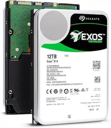 Sure, here is the corrected and grouped text from the image:
---
**Seagate Exos Enterprise**
**12TB**
**Exos X14**
**ST12000NM0008**
**SN:** ZHZ2AYP6
**PN:** 2H3101-002
**FW:** SN02
**WWN:** 5000C500B4F60E50
**PSID:** L3HHJ3BCXLR9PM6MS9UGUFFQ4EU65FQ4
**Seagate Secure**
**Seagate Singapore Pte. Ltd**
**Koolhovenlaan 1, 1119 NB Schiphol Rijk, The Netherlands**
**Product of Thailand**
**HDD Mfg by Seagate Technology LLC**
**Reg. Model:** STL006
**SATA AF**
**+5V 0.90 A**
**+12V 0.72 A**
**Site:** TK
**DOM:** 19JUL2019
**CAN ICS-3 (B) / NMB - 3 (B