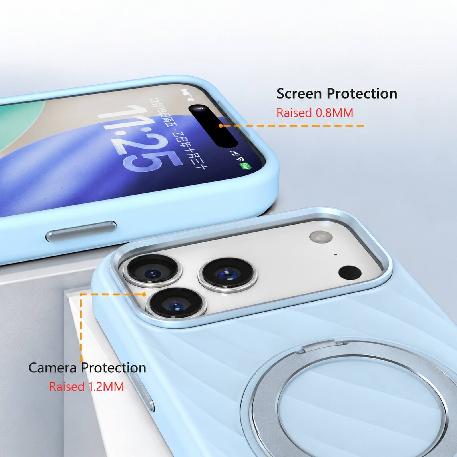 11:25 12/19  
Screen Protection Raised 0.8MM  
Camera Protection Raised 1.2MM