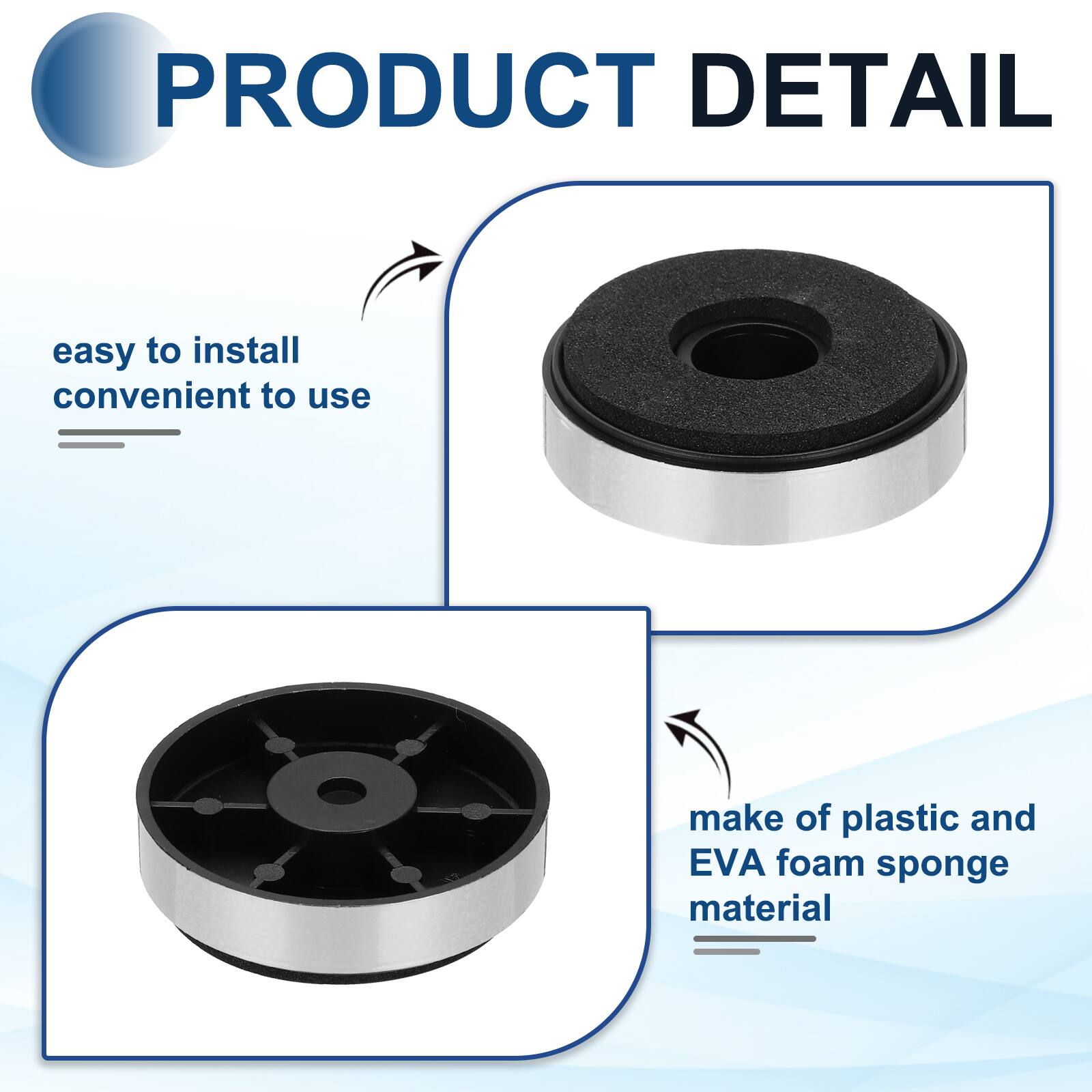 PRODUCT DETAIL

- easy to install
- convenient to use

- make of plastic and EVA foam sponge material