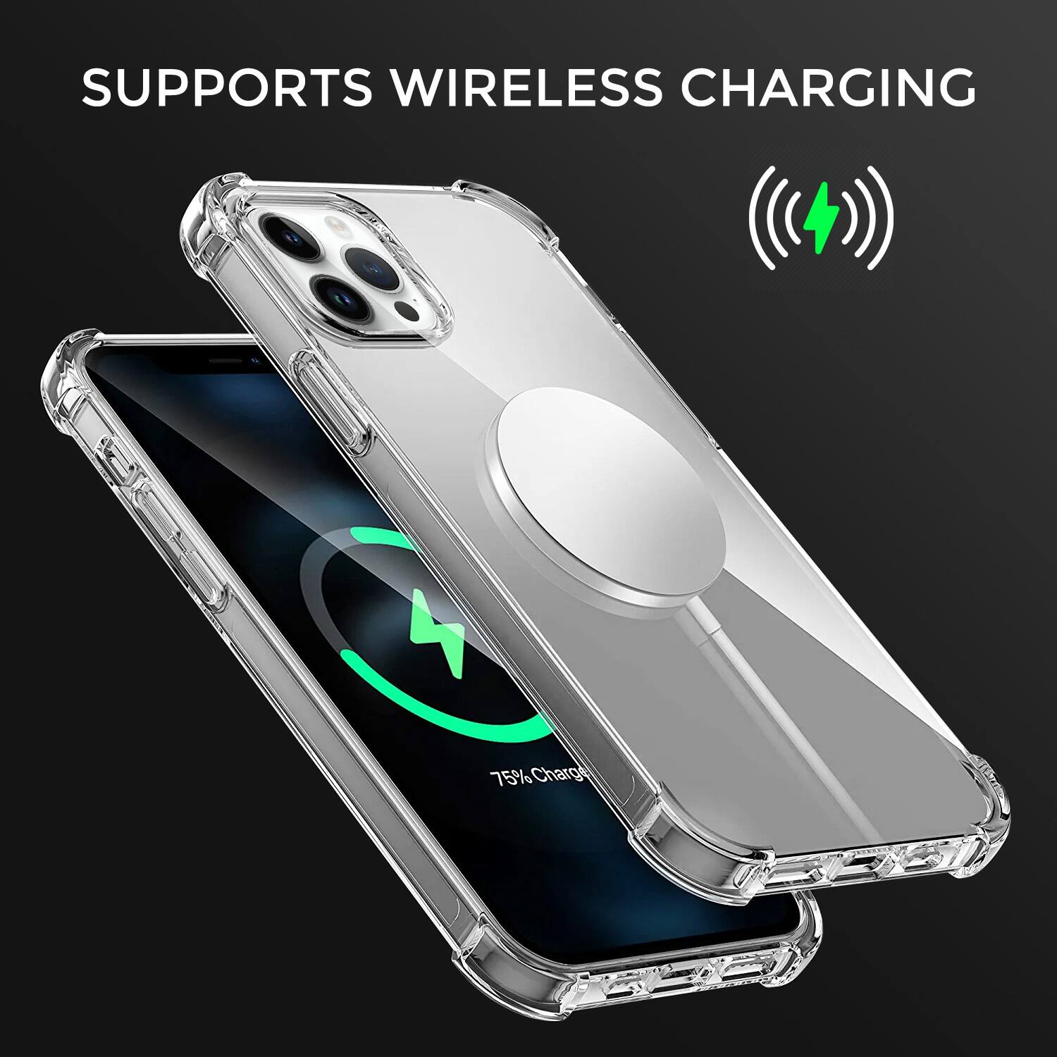 SUPPORTS WIRELESS CHARGING 75% Charging
