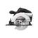 Front. WORX - 20V 5.5" Cordless Circular Saw (1 x 2.0 Ah Battery and 1 x Charger) - Black.