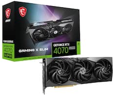 MSI NVIDIA GeForce RTX 4070 SUPER 12GB Gaming X Slim 12GB GDDR6X MSI NVIDIA GeForce RTX 4070 SUPER 12GB Gaming X Slim 12GB GDDR6X