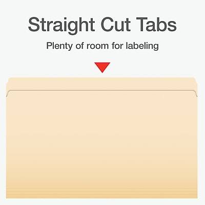 Straight Cut Tabs  
Plenty of room for labeling
