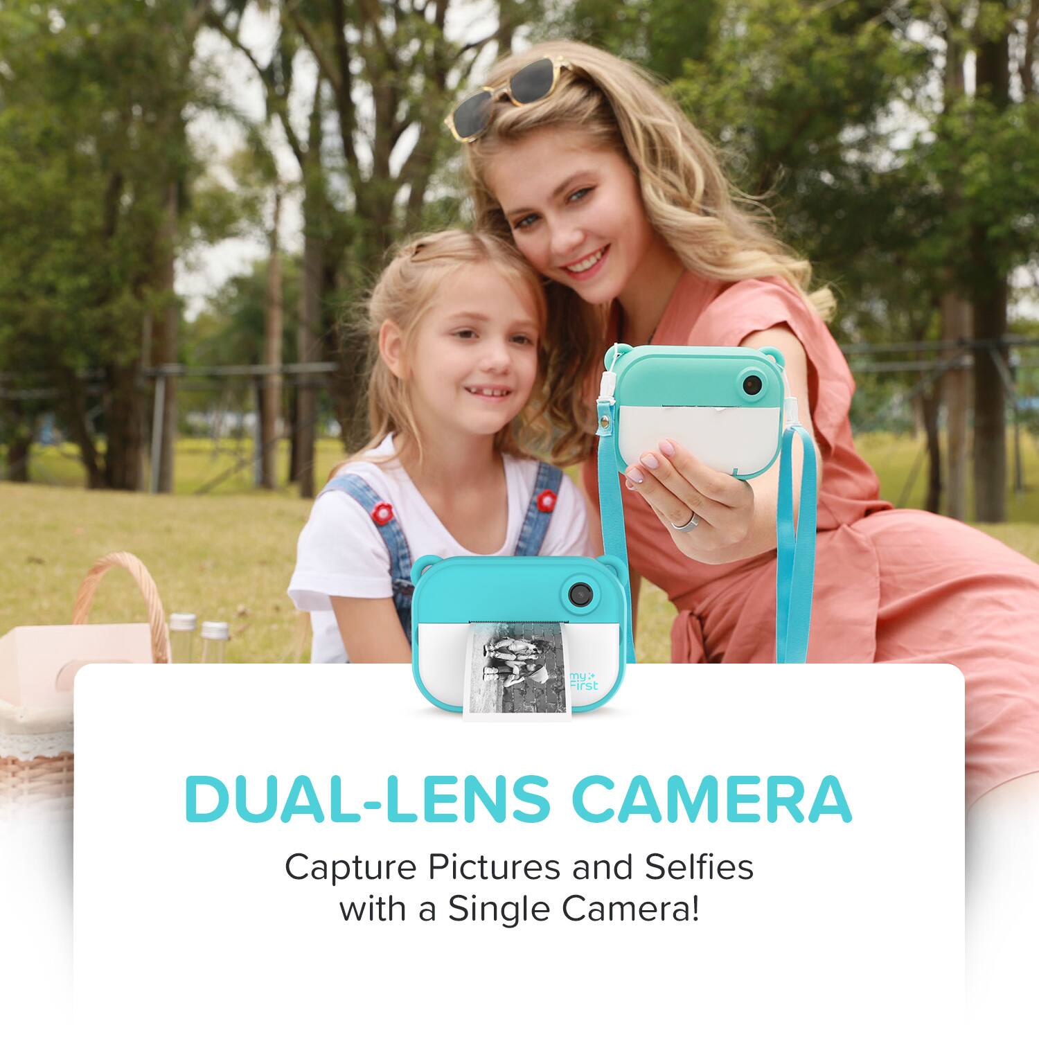 DUAL-LENS CAMERA  
Capture Pictures and Selfies with a Single Camera!