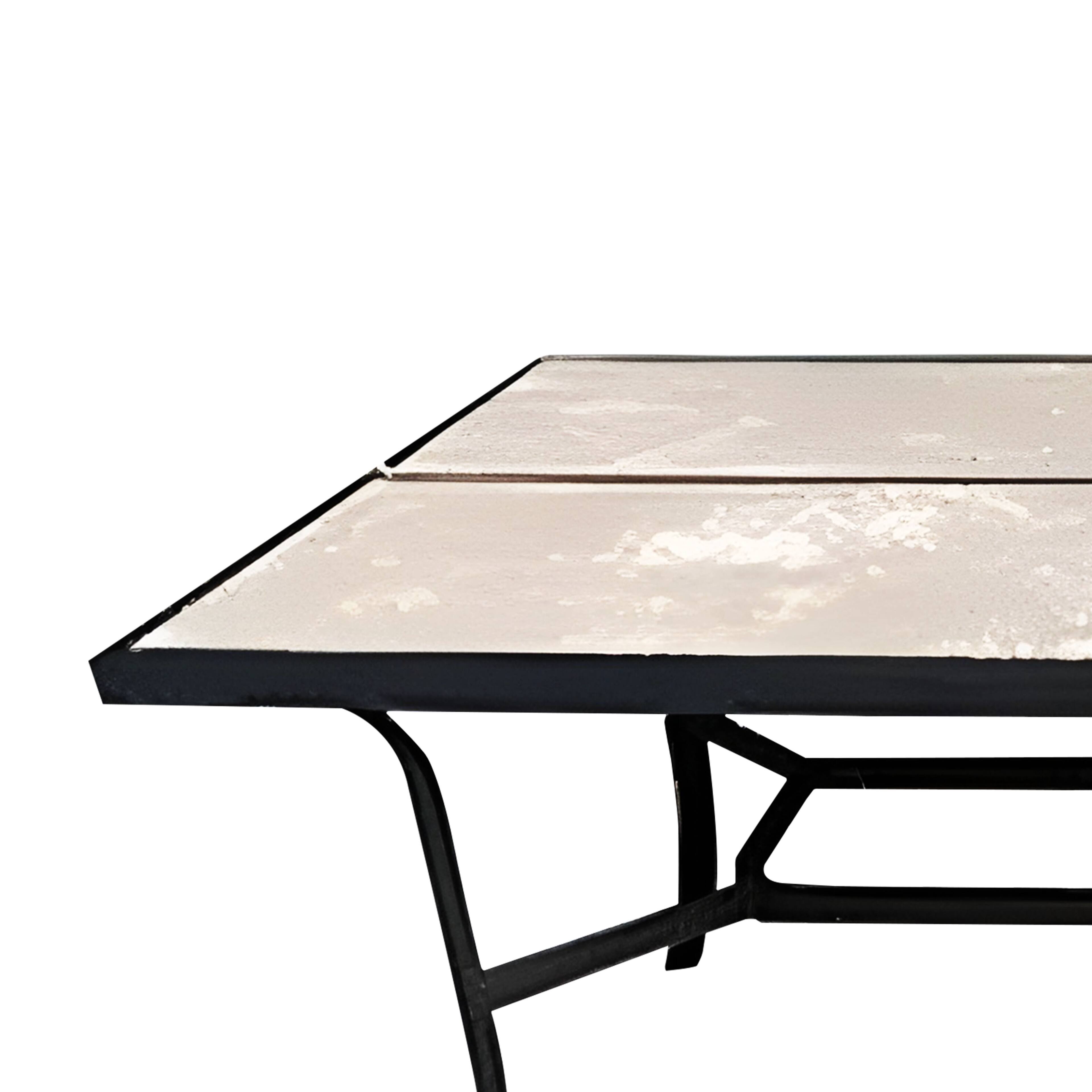 Alt View 5. Four Seasons Courtyard - Four Seasons Courtyard Campton 70 Inch Hills Dining Table with Slate Finish - Gray.