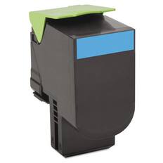 Front. Lexmark - 80C10C0 Return Program 1,000 Page-Yield Toner - Cyan - Cyan.