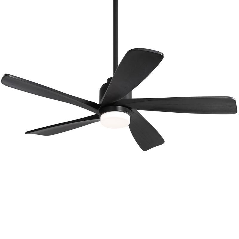 Alt View 6. Sofucor - 52 inch Ceiling Fan Lights Kit Remote Smart Ceiling Fan Work with Alexa APP Indoor Outdoor Ceiling Fan with 3 Downrods - Black.