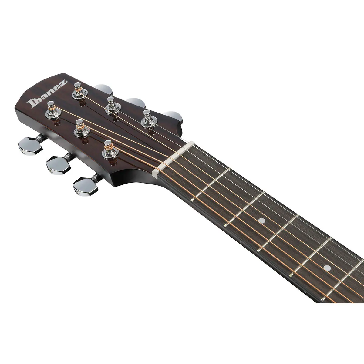 Alt View 7. Ibanez - Ibanez AAD77CE Acoustic Electric Guitar, Transparent Black Sunburst High Gloss.